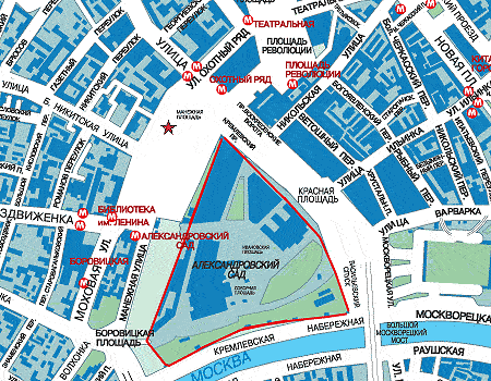 Манежная площадь москва где находится карта