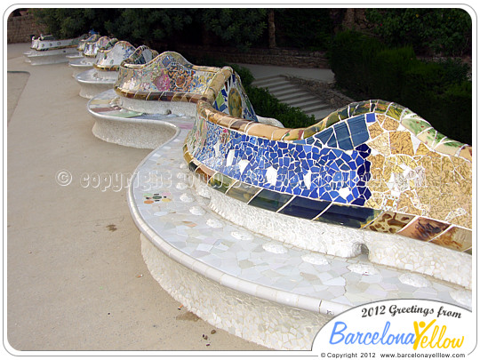 Serpent bench Barcelona Park Guell