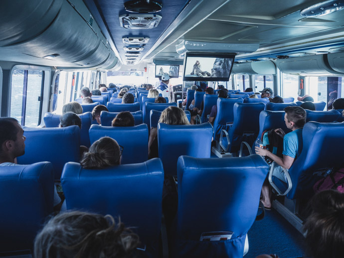 Inside Blue Water Express Boat Gili Islands To Bali