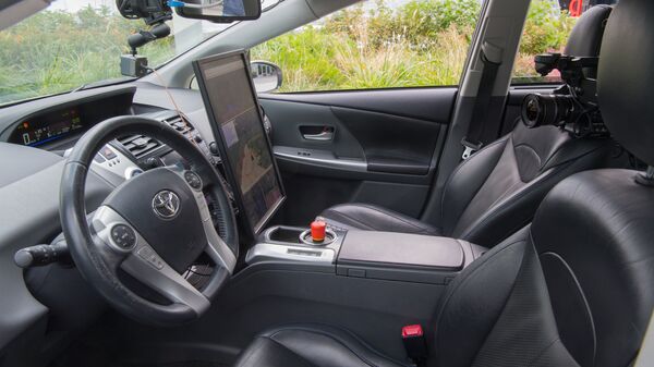 Кабина беспилотного автомобиля Яндекс