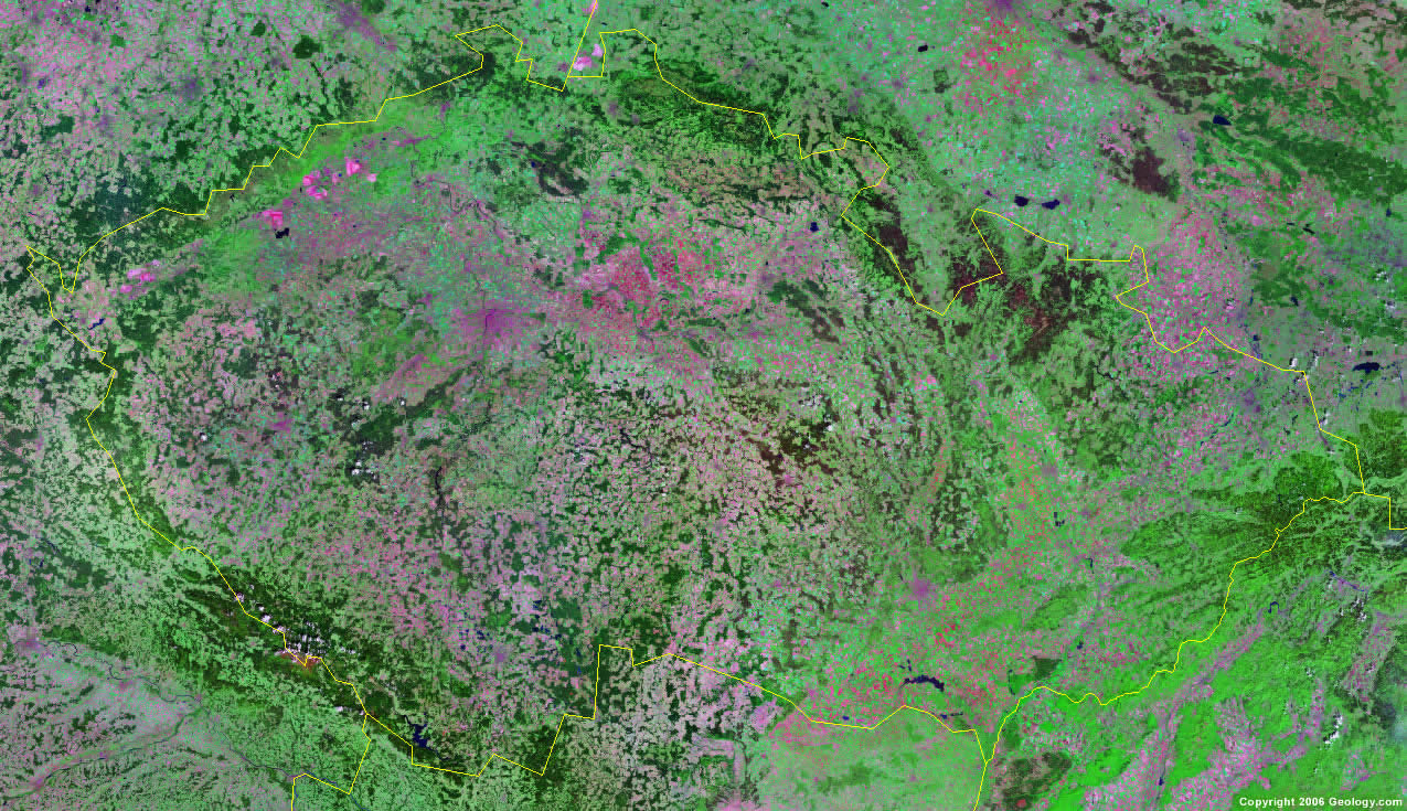 Czech Republic satellite photo