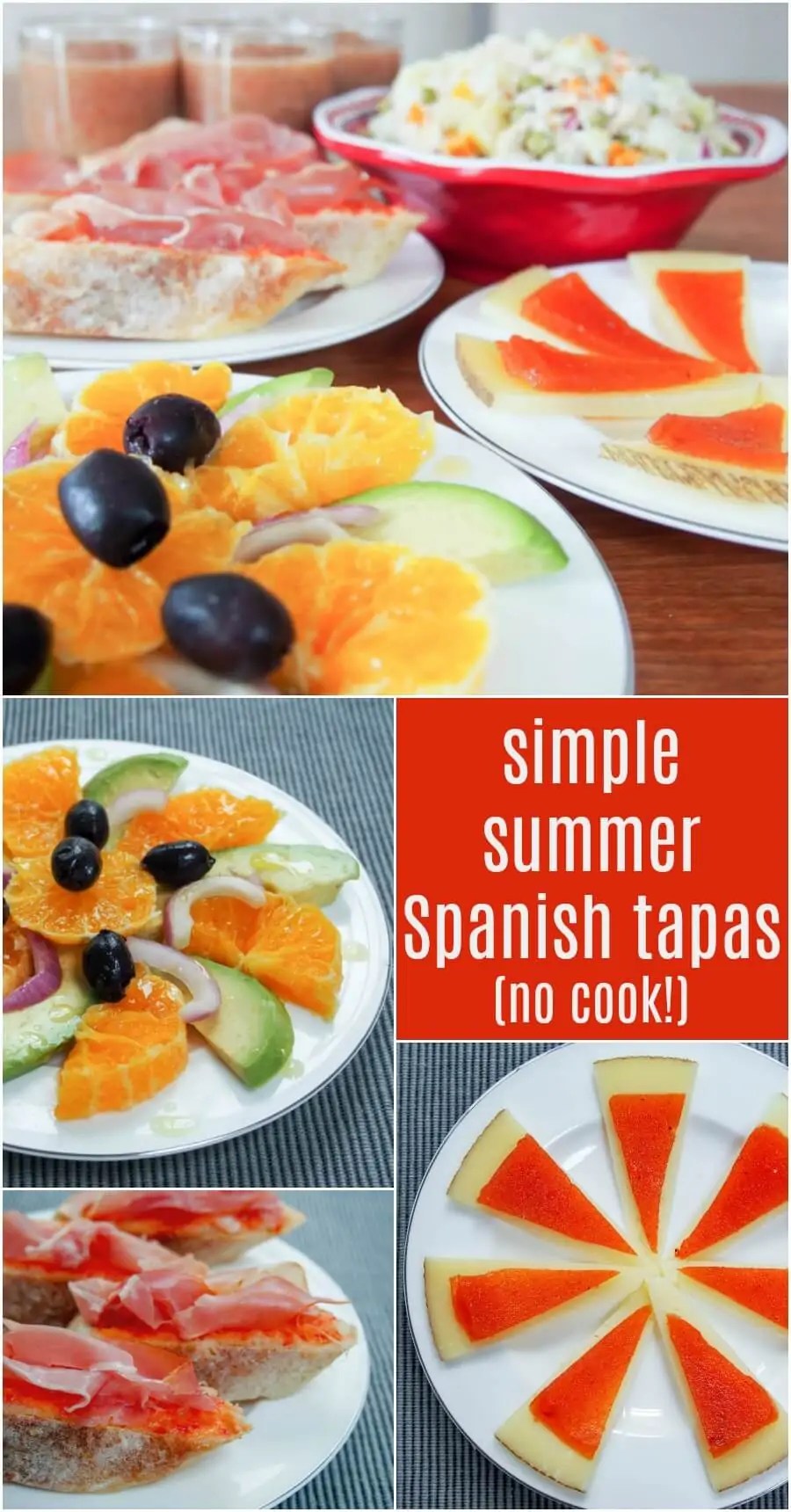 This range of simple summery Spanish tapas are perfect for a warm day when you don