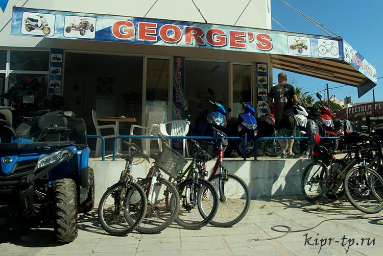 Цены в Протарасе на аренду скутеров, багги, велосипедов, квадроциклов