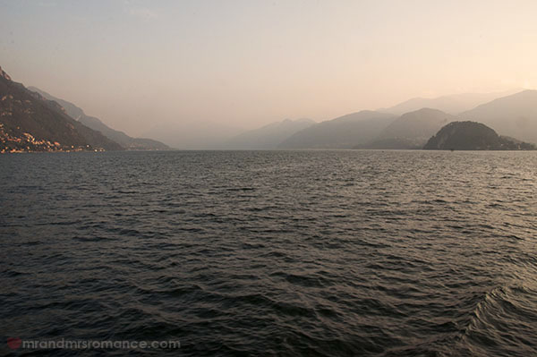 Mr & Mrs Romance - Lake Como at dusk
