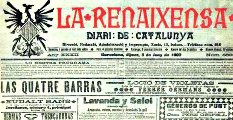 ​Номер каталонской национальной газеты «Ла Ренесенсе», 1902 год - Каталония: сепаратизм под сенью эстелады 