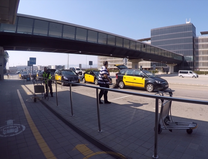 Taxi at Barcelona Airport