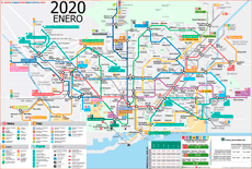 Barcelona metro map 2020