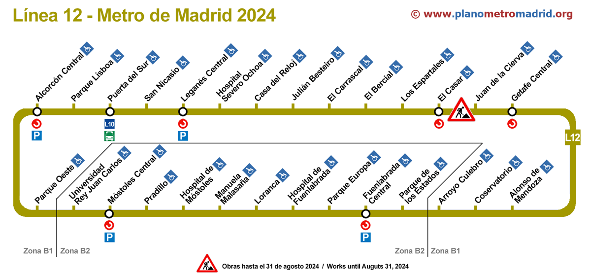 line 5 Metro madrid