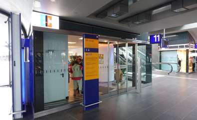 Entrance to DB Lounge at Berlin Hbf