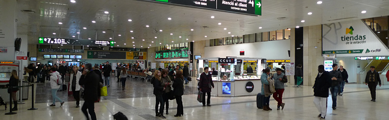 Barcelona Sants main concourse